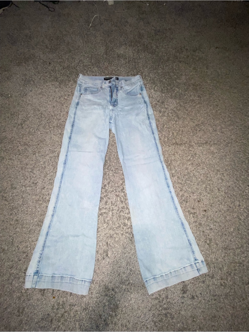veronica beard light blue  jeans carson ankle flare